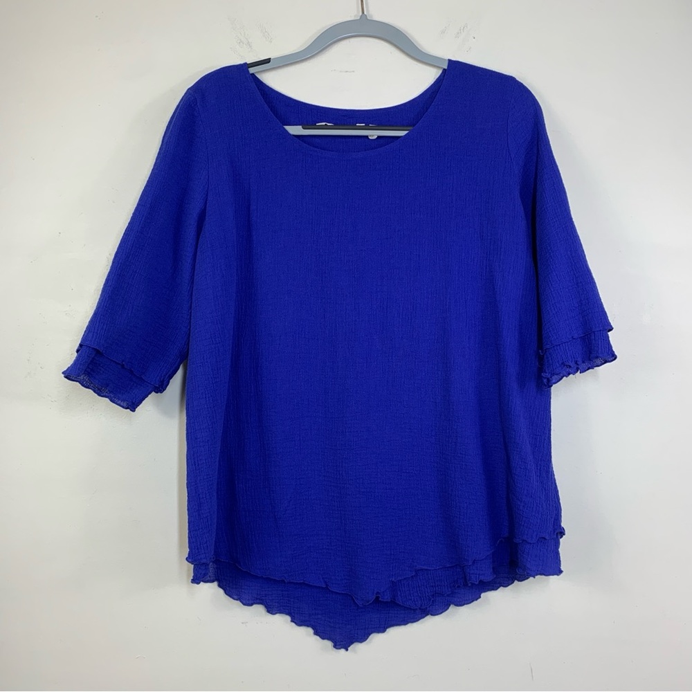 Soft Sorroundings Blue Siesta Key tunic Layered-Medium